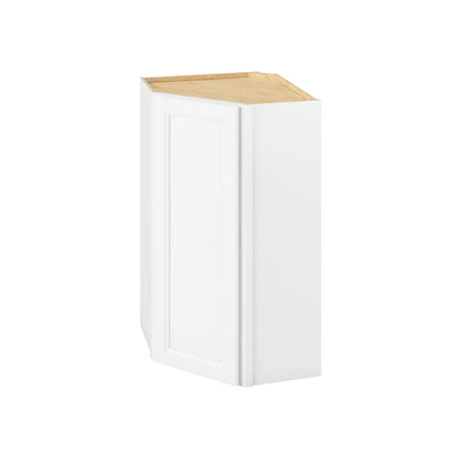 Hardware Resources: 24" x 42" Wall Diagonal Cabinet, 1 Door, 3 Shelves - Polar White