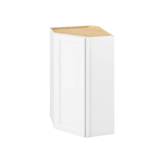Hardware Resources: 24" x 42" Wall Diagonal Cabinet, 1 Door, 3 Shelves - Polar White