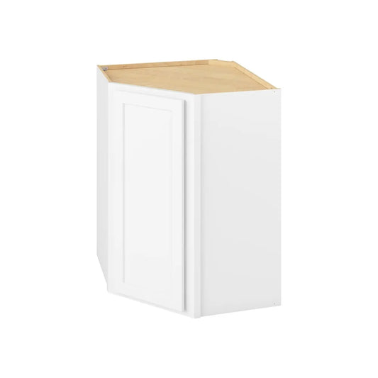 Hardware Resources: 27" x 36" x 15" Wall Diagonal Cabinet, 1 Door, 2 Shelves - Polar White