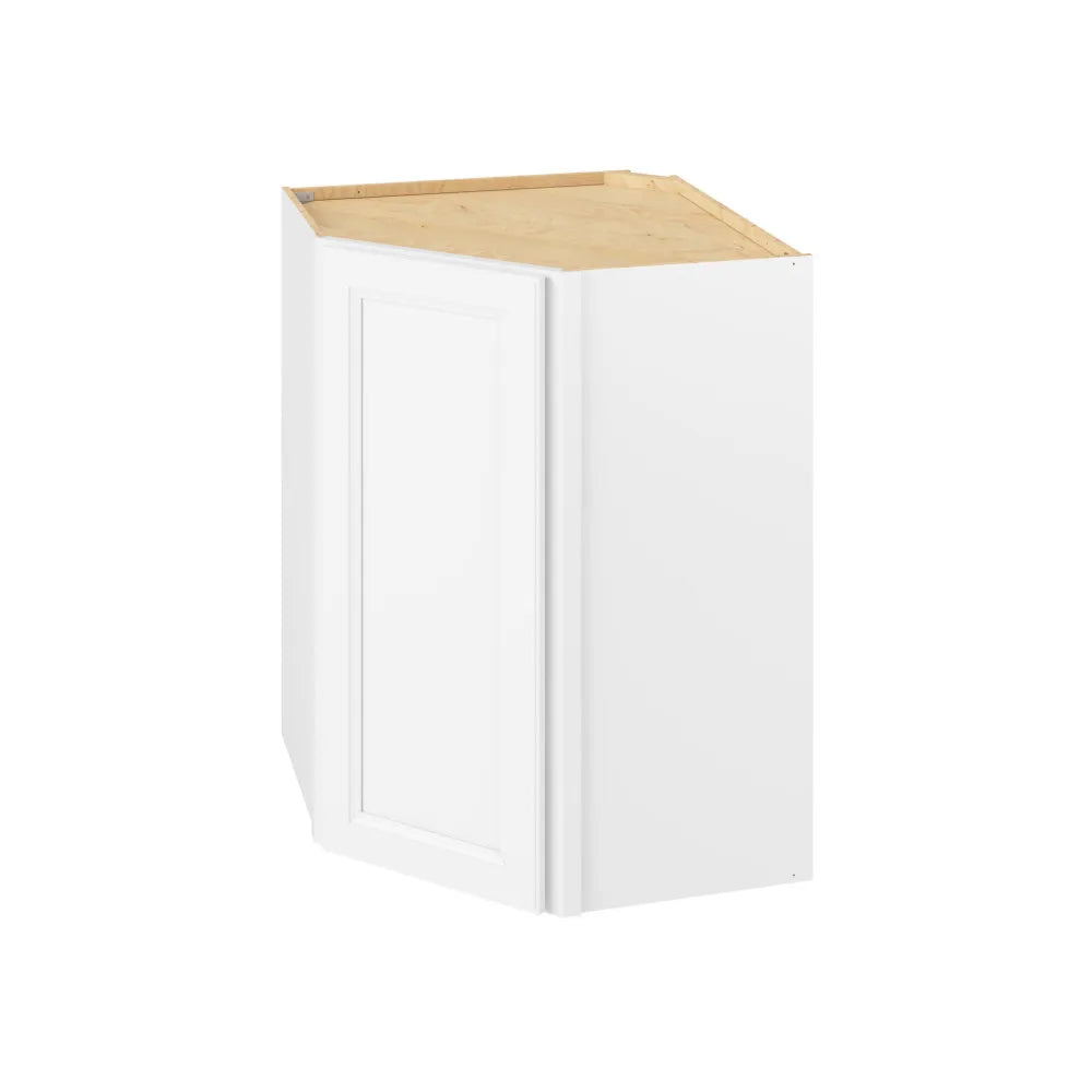 Hardware Resources: 27" x 36" x 15" Wall Diagonal Cabinet, 1 Door, 2 Shelves - Polar White