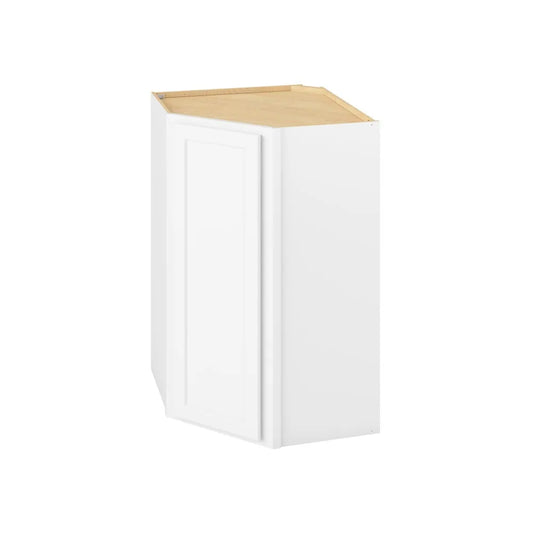 Hardware Resources: 27" x 42" x 15" Wall Diagonal Cabinet, 1 Door, 3 Shelves - Polar White