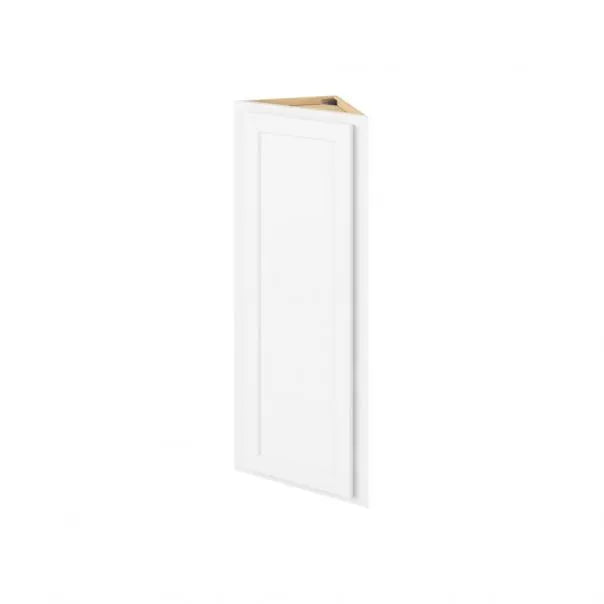 Hardware Resources: 12" x 42" Wall End Cabinet, 1 Door, 3 Shelves - Polar White