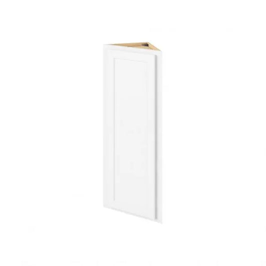 Hardware Resources: 12" x 42" Wall End Cabinet, 1 Door, 3 Shelves - Polar White