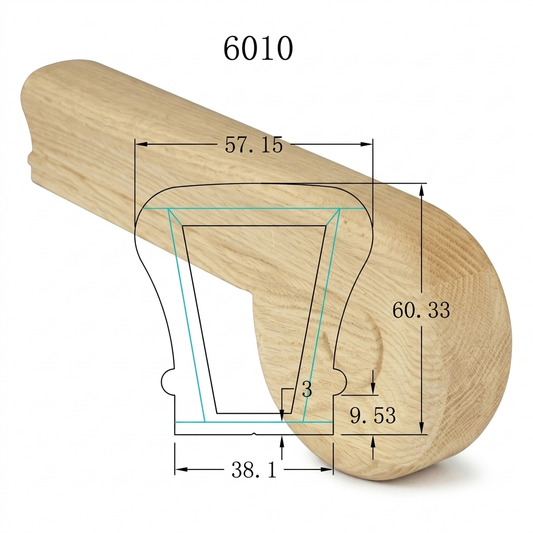 C-7031 Traditional Series Fittings Vertical Volute *Fits C-6010 Rail