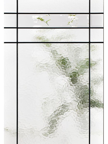 Celeste - Decorative Glass black Patina  (Glass Insert Only)