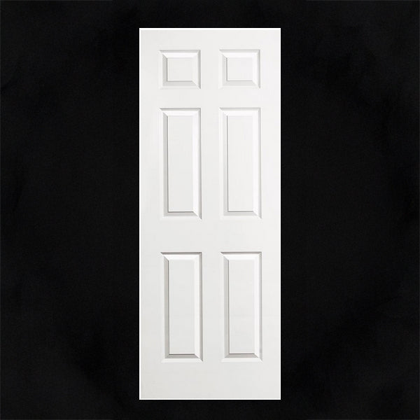 Slab: Colonist Primed Molded 6-Panel Raised Smooth Solid Core Slab 1 3/8"