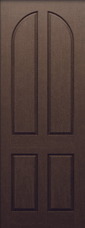 SLAB: Fiberglass WG Texture 4-Panel Arch Square Raised DRA4R80 (unfinished)