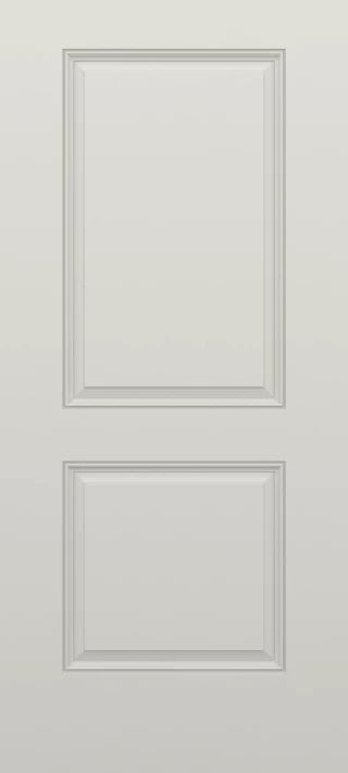 SLAB: Fiberglass Smooth 2-Panel Square top Raised 10-1/4" Bottom Rail ADA DRS22/DRS2280 (unfinished)