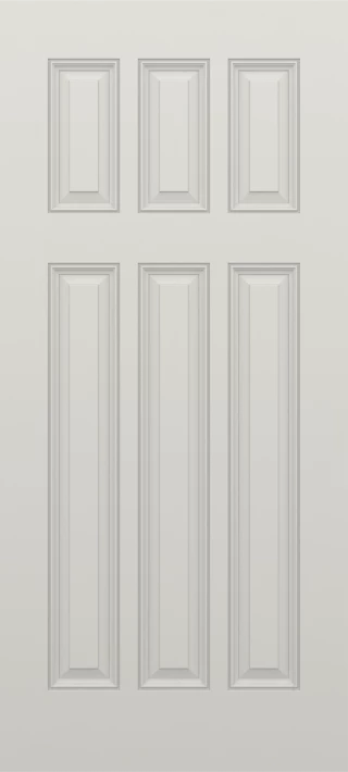 SLAB: Fiberglass Smooth 6-Panel Craftsman Raised DRS6C (unfinished)