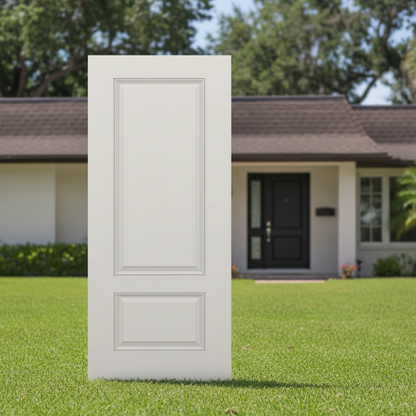 SLAB: Fiberglass Smooth 3/4 2-Panel Squaretop Raised Panels  DRS29/DRS2980 (unfinished)