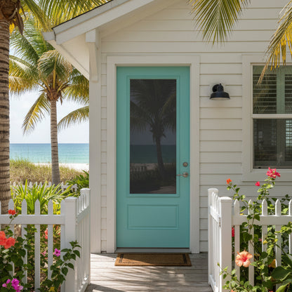 Door Glass Insert: Grey Low-E Tinted Glass Impact Rated