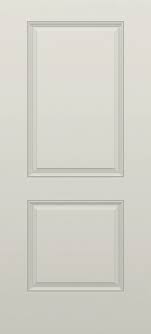 SLAB: Fiberglass Smooth 2-Panel Squaretop Raised HVHZ-Impact DRS22I/DRS2280I (unfinished)