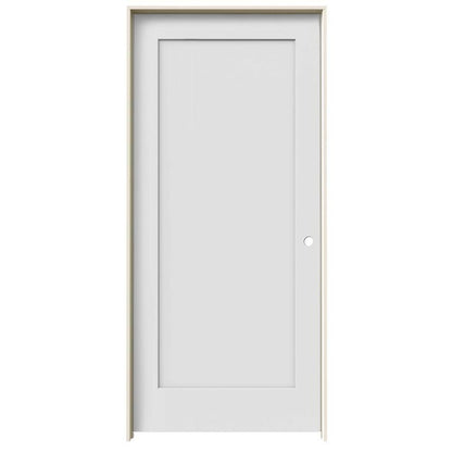 Slab: Madison Primed Molded 1-Panel Smooth Shaker Style Sticking Solid Core Slab 1 3/4" 20min Fire Rated