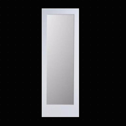 Slab: Primed MDF Smooth 1-Lite Frosted Shaker 4620