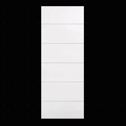 Slab: Melrose Primed Molded Smooth Modern Solid Core Slab 1 3/8"