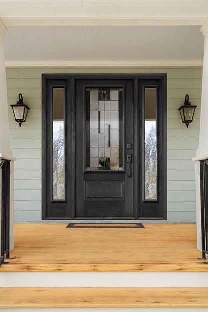 Onyx - Decorative Glass Black Patina Caming  (Glass Insert Only)