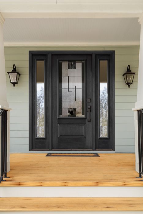 Onyx - Decorative Glass Black Patina Caming  (Glass Insert Only)