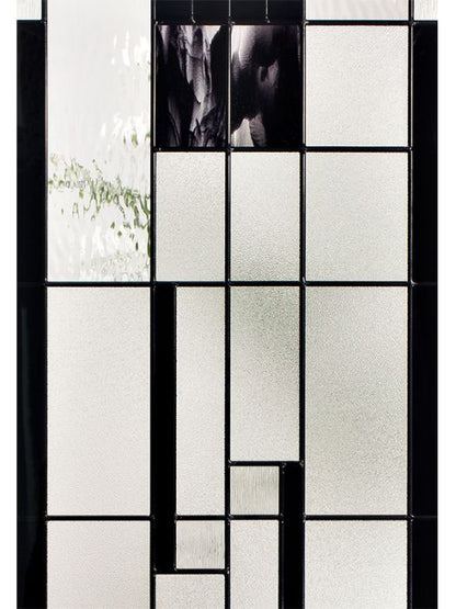 Onyx - Decorative Glass Black Patina Caming  (Glass Insert Only)