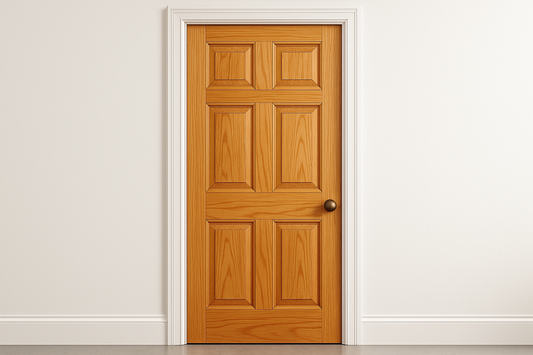 Pine 6-panel raised interior door