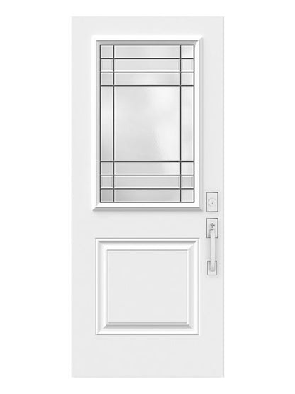 Celeste - Decorative Glass black Patina  (Glass Insert Only)