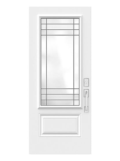 Celeste - Decorative Glass black Patina  (Glass Insert Only)