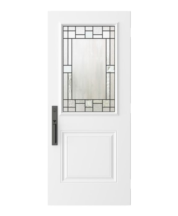 Portrait - Decorative Glass Black Patina  (Glass Insert Only)
