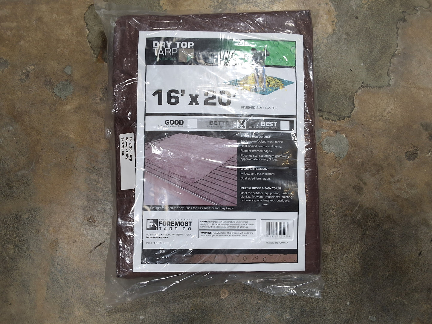 Tarp - Poly 16 x 20