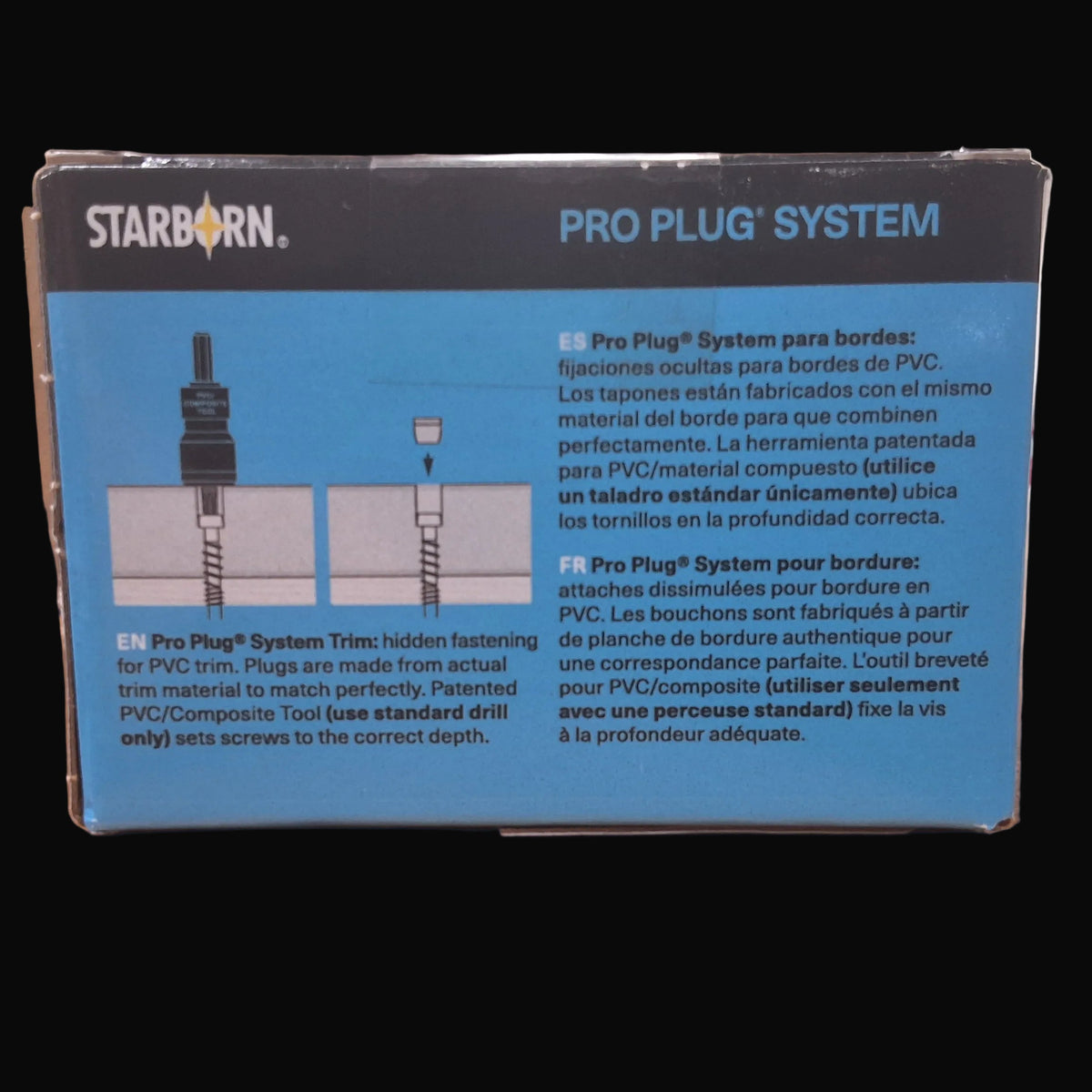 Versatex Pro Plug System trim Plug and screws 305 stainless steel, 2-1/2" 75pcs