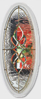 DRM3D Mahogany 3-Panel Raised door