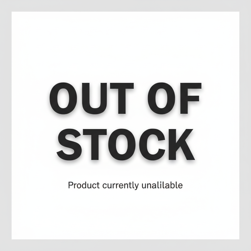 Square image the Reads "OUT OF STOCK"